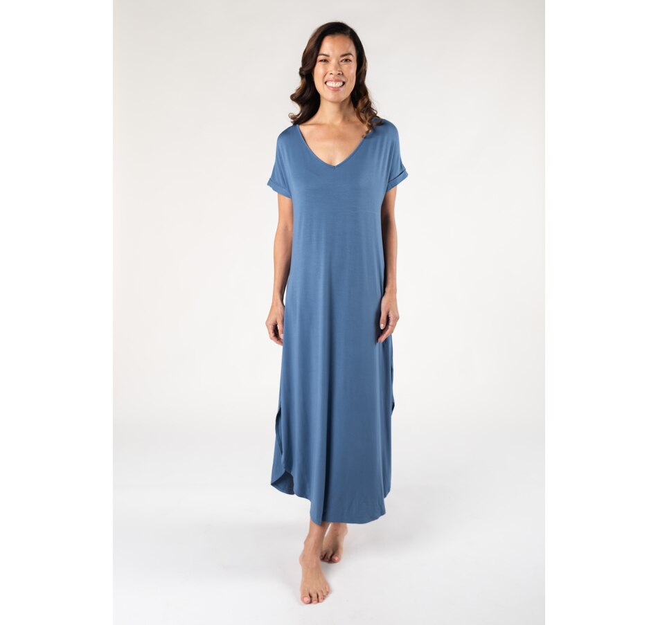 Image 216882_CSBLU.jpg, Product 216-882 / Price $100.00, Terrera Denise Maxi Dress from Terrera on TSC.ca's Fashion department