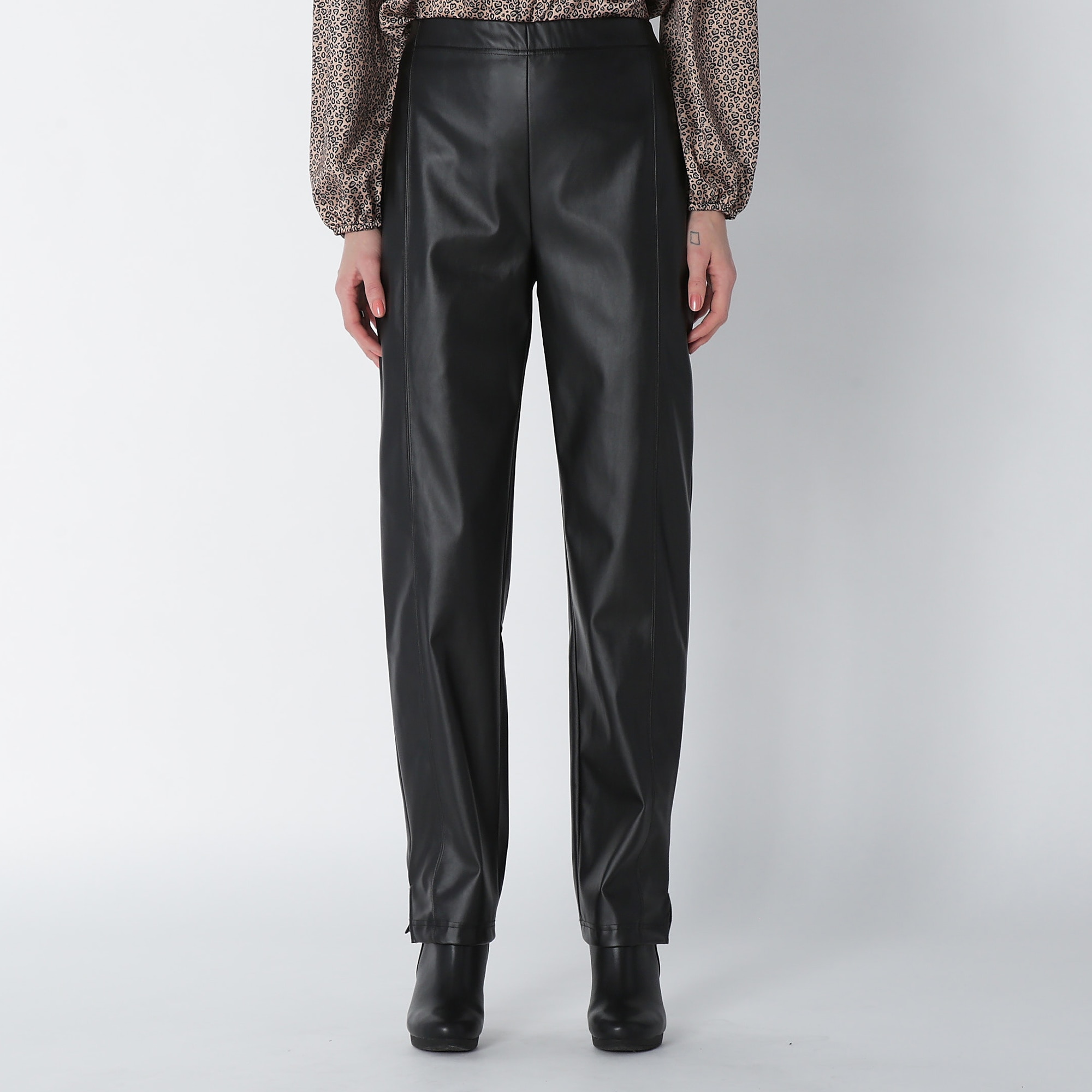 Clothing & Shoes - Bottoms - Pants - Guillaume Faux Leather Side