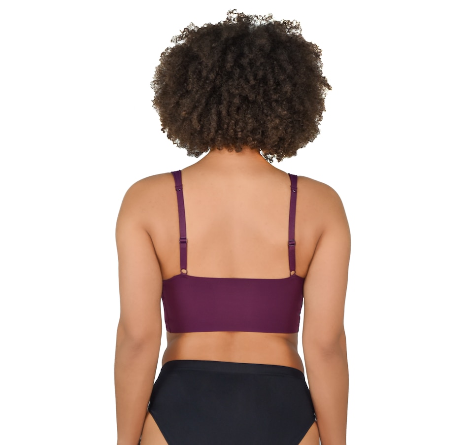 Cathalem Longline Full Coverage Bra with Back and Side Support Womens Push  Up Bra(Purple,D) 