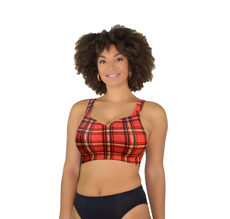Claudette Fishnet Scoop Neck Bra Gia Red/Peacoat (28D) at  Women's  Clothing store