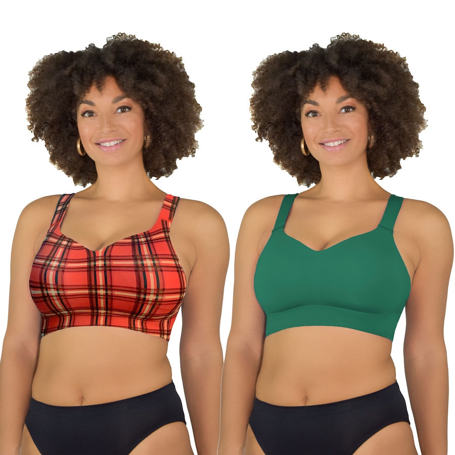 Image 217047_HOPGN.jpg, Product 217-047 / Price $14.33, Rhonda Shear 2 Pack Sweetheart Neckline Body Bra With Adjustable Straps from Rhonda Shear Shapewear on TSC.ca's Fashion department