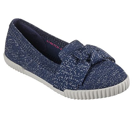 Skechers slip on with hot sale bow