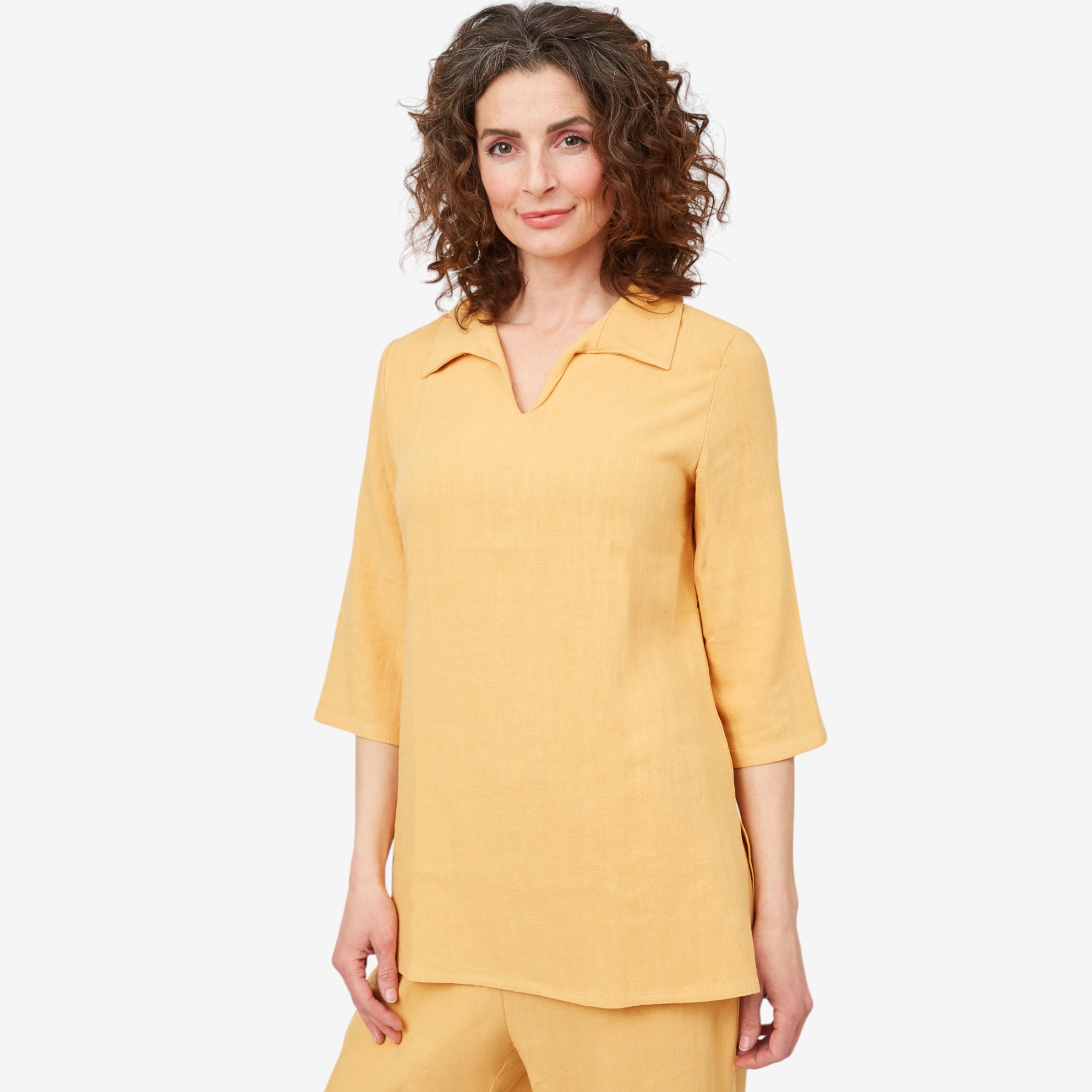 Mr. Max Magic Linen Tunic with Collar - TSC.ca