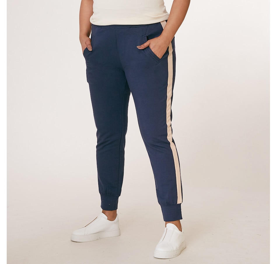 Image 217281_NVY.jpg, Product 217-281 / Price $9.33, Diane Gilman Jogger With Contrast Side Panel from DG2 by Diane Gilman on TSC.ca's Fashion department