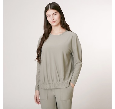 Cuddl Duds Flexwear Open-Front Cardigan and Tank Set