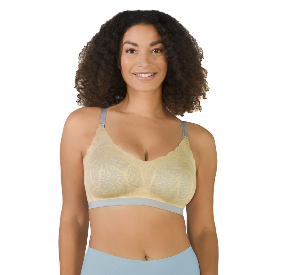 Clothing & Shoes - Socks & Underwear - Bras - Rhonda Shear 3-Pack of Ahh  Bra With Adjustable Straps And Removable Pads - Online Shopping for  Canadians