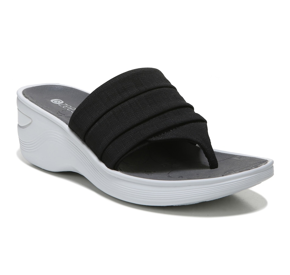 Image 217619_BLK.jpg, Product 217-619 / Price $49.33, Bzees Dallas Toe Post Wedge Sandal from Bzees on TSC.ca's Shoes department