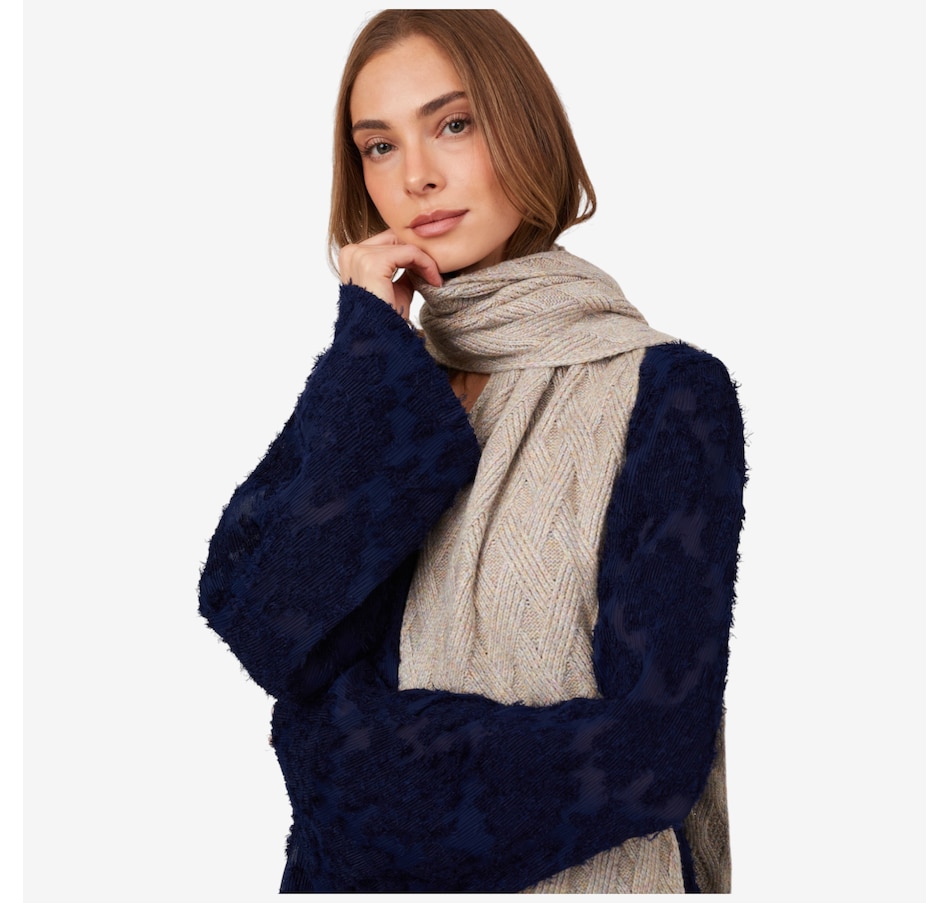 Image 217680_ALTMORE1.jpg, Product 217-680 / Price $29.88, Tower Hill by Christie Brinkley Cabled Scarf from Tower Hill on TSC.ca's Fashion department