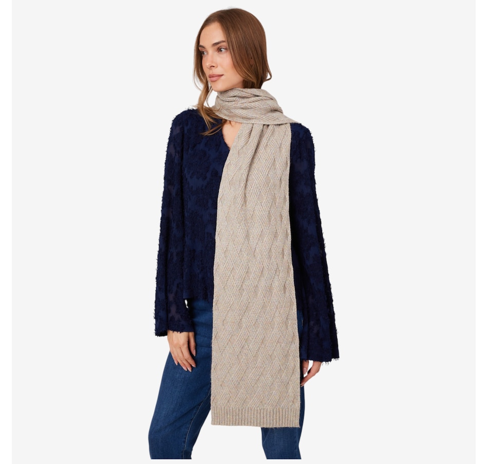 Image 217680_ALTMORE2.jpg, Product 217-680 / Price $29.88, Tower Hill by Christie Brinkley Cabled Scarf from Tower Hill on TSC.ca's Fashion department
