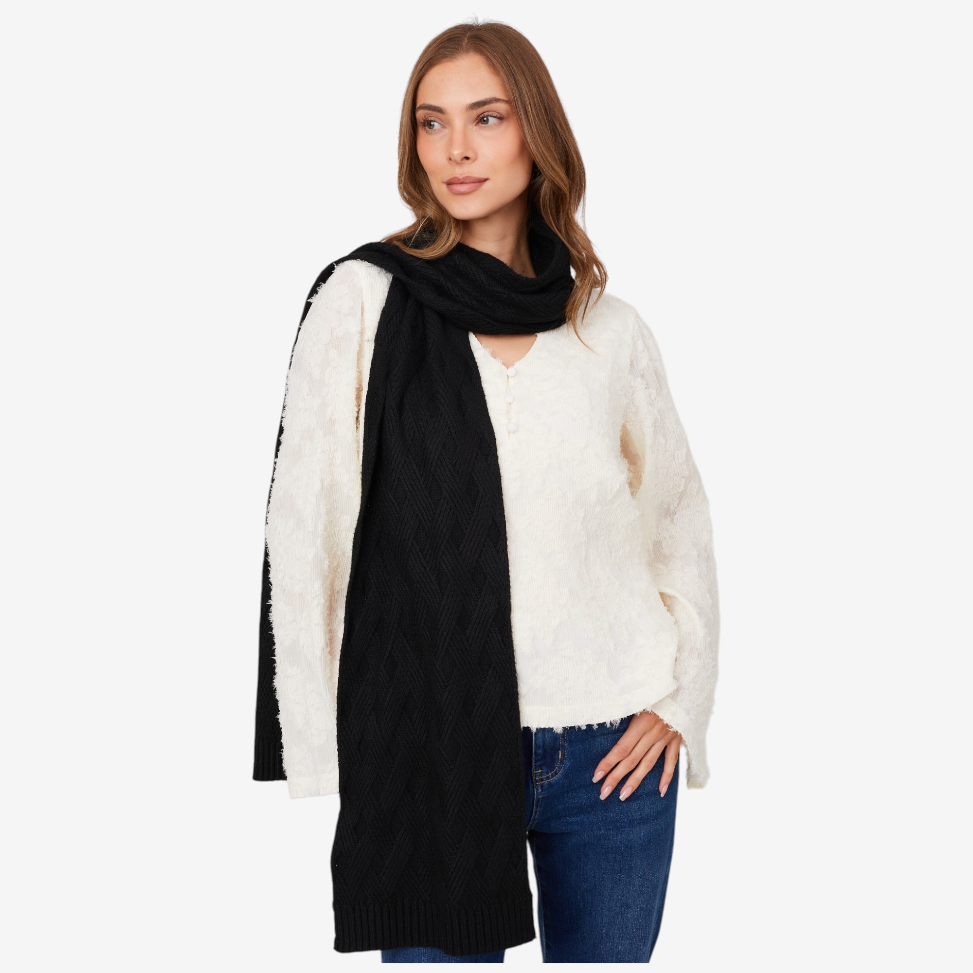 TWRHLL by Christie Brinkley Cabled Scarf - TSC.ca