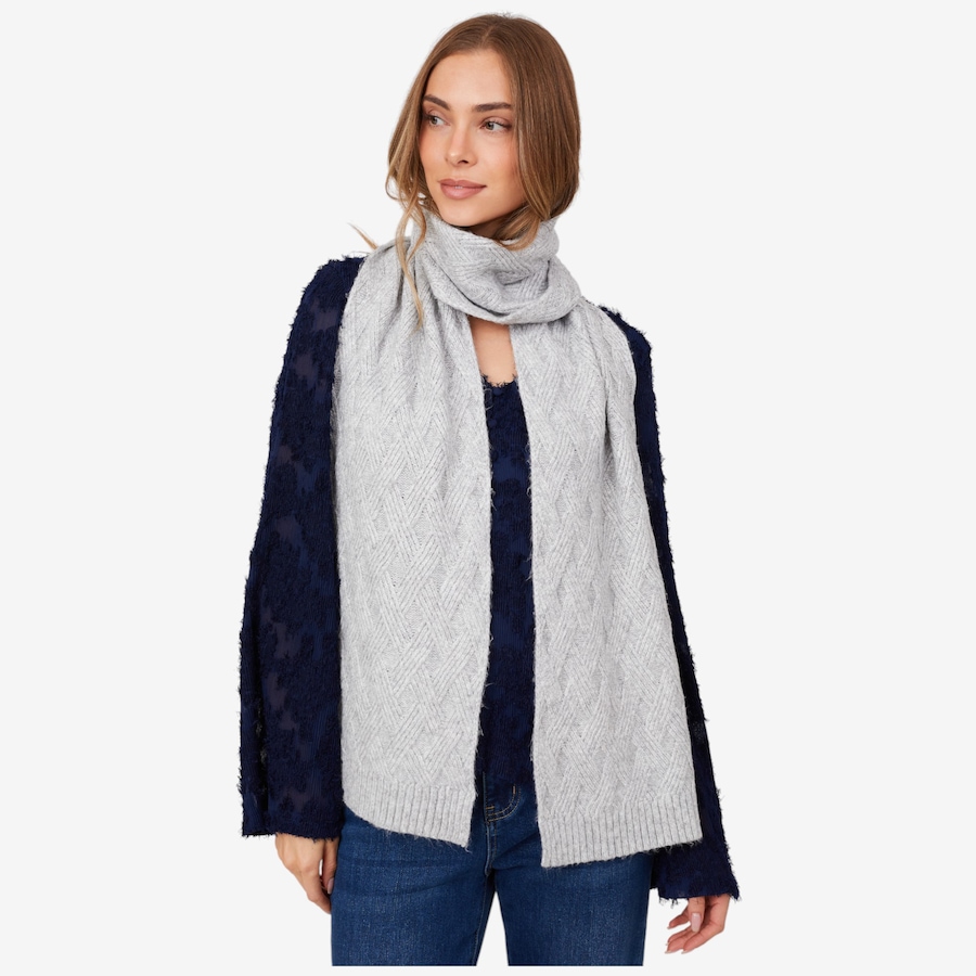 Image 217680_HGY.jpg, Product 217-680 / Price $19.33, Tower Hill by Christie Brinkley Cabled Scarf from Tower Hill on TSC.ca's Fashion department
