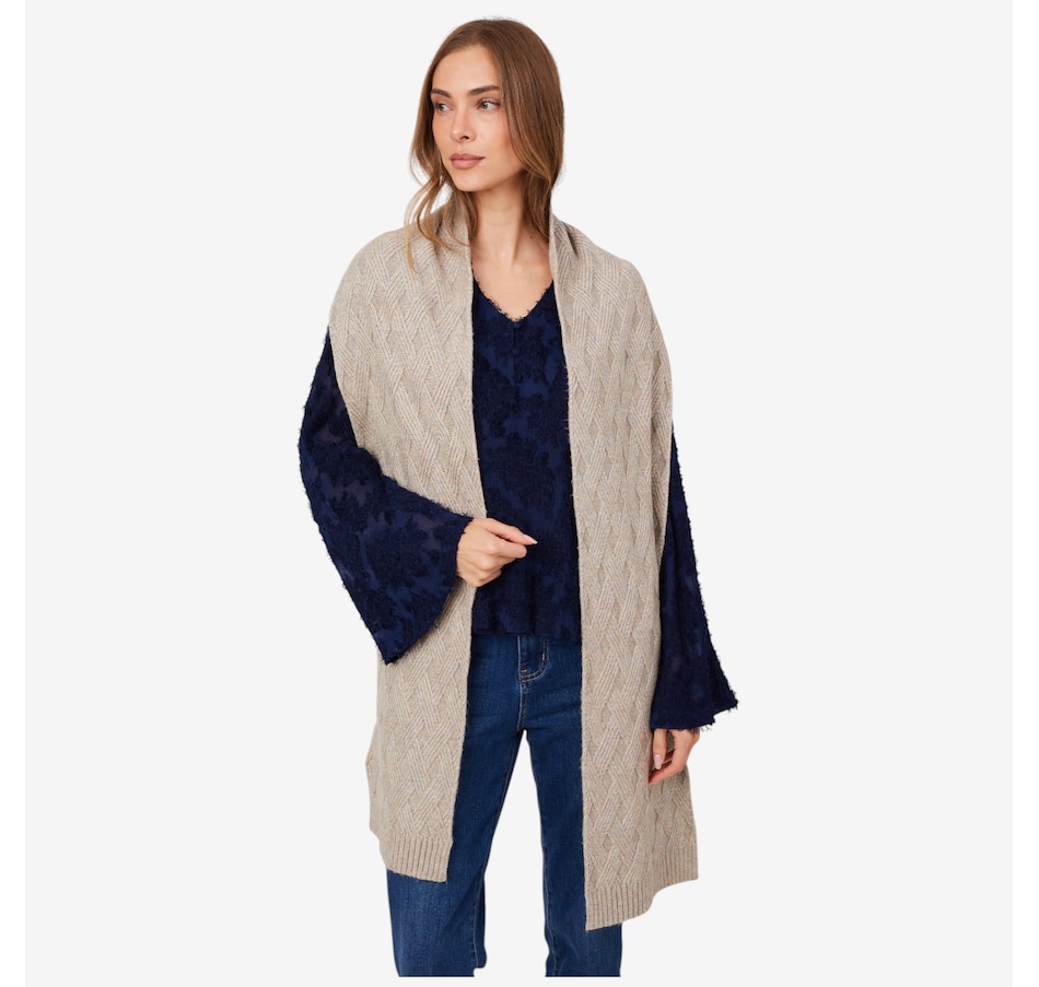 Image 217680_OAT.jpg, Product 217-680 / Price $29.88, Tower Hill by Christie Brinkley Cabled Scarf from Tower Hill on TSC.ca's Fashion department