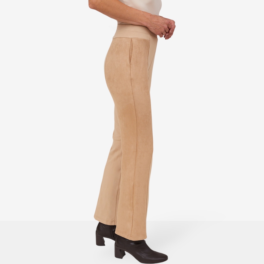 Image 217684_ALTMORE1.jpg, Product 217-684 / Price $49.88, Tower Hill by Christie Brinkley Boot Cut Faux Suede Mixed Media Pant from Tower Hill on TSC.ca's Fashion department