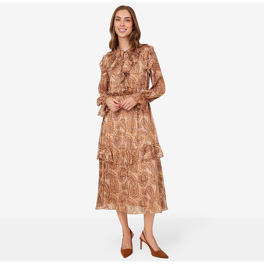 Image 217686_PSL.jpg, Product 217-686 / Price $34.33, Tower Hill by Christie Brinkley Ruffle Chiffon Dress from Tower Hill on TSC.ca's Fashion department