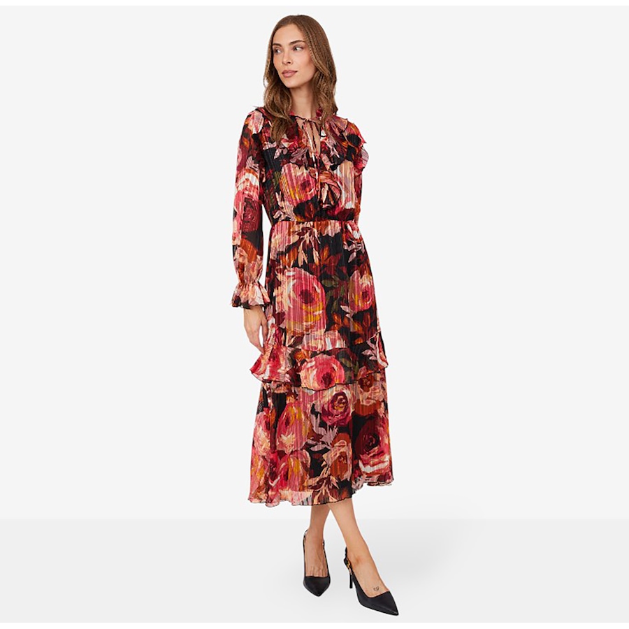 Image 217686_RSES.jpg, Product 217-686 / Price $34.33, Tower Hill by Christie Brinkley Ruffle Chiffon Dress from Tower Hill on TSC.ca's Fashion department