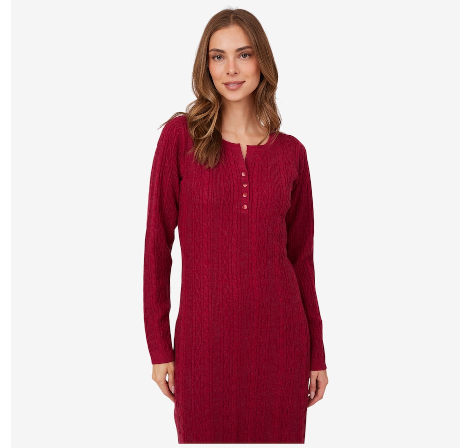 Image 217687_ALTMORE3.jpg, Product 217-687 / Price $64.88, TWRHLL by Christie Brinkley Cable Knit Dress from TWRHLL by Christie Brinkley on TSC.ca's Fashion department
