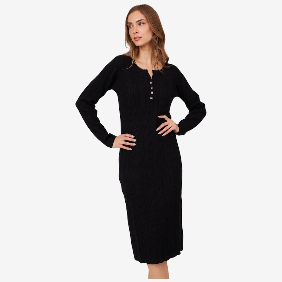 Image 217687_BLK.jpg, Product 217-687 / Price $54.88, Tower Hill by Christie Brinkley Cable Knit Dress from Tower Hill on TSC.ca's Fashion department