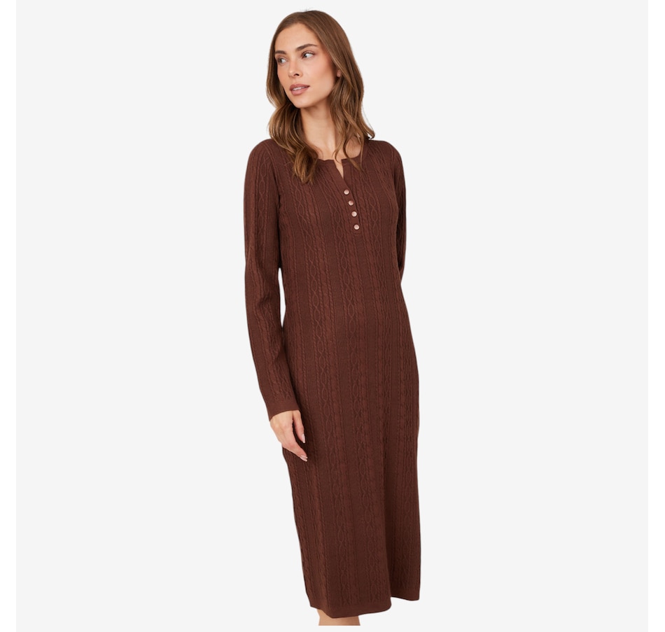 Image 217687_CHO.jpg, Product 217-687 / Price $64.88, TWRHLL by Christie Brinkley Cable Knit Dress from TWRHLL by Christie Brinkley on TSC.ca's Fashion department