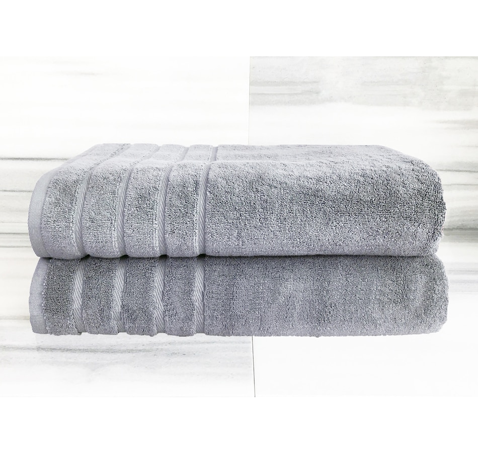 Image 217742_SIL.jpg, Product 217-742 / Price $73.99, Home Suite Serene Bath Towels (Set of 2) from Home Suite on TSC.ca's Home & Garden department