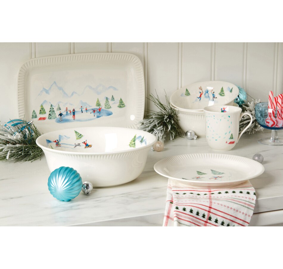 Image 217751_ALTMORE3.jpg, Product 217-751 / Price $59.99, Lenox Profile Snow Day Rectangular Platter from Lenox on TSC.ca's Kitchen department