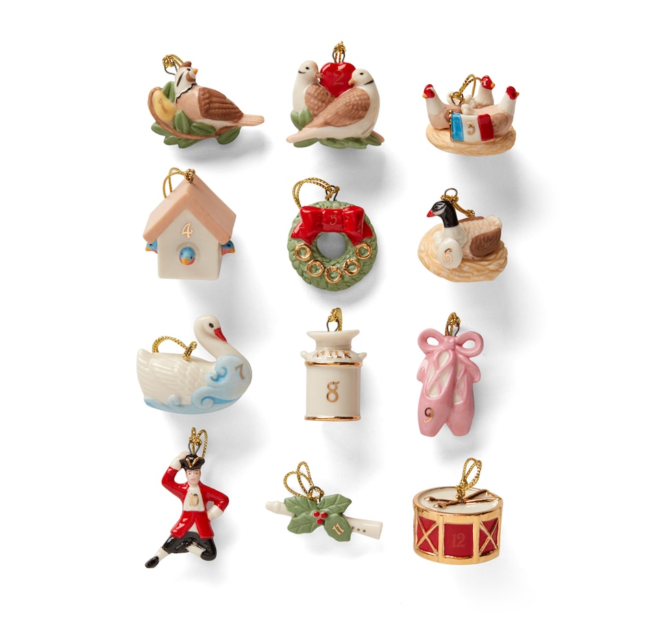 Image 217785.jpg, Product 217-785 / Price $99.99, Lenox Twelve Days Of Christmas 12-Piece Ornament Set from Lenox on TSC.ca's Home & Garden department