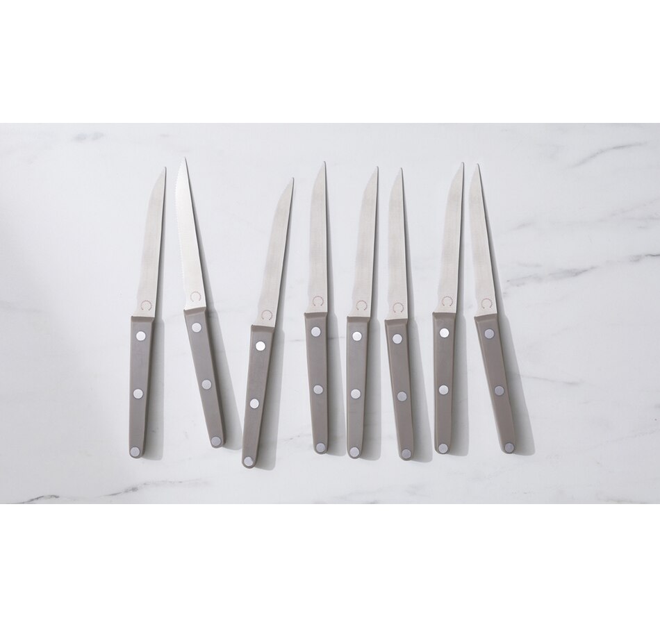 Image 217796_GRY.jpg, Product 217-796 / Price $39.99, Curtis Stone Steak Knives (8-pieces) from Curtis Stone on TSC.ca's Kitchen department