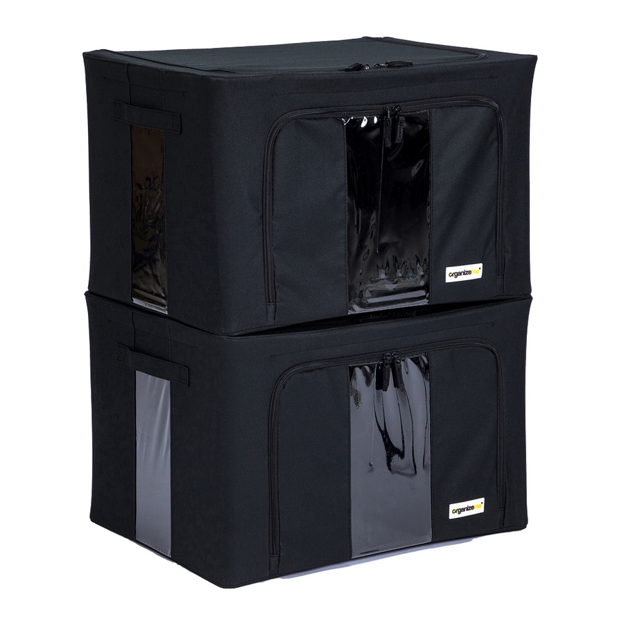 Image 217806_BLK.jpg, Product 217-806 / Price $62.99, OrganizeMe Large Home Refresh Storage Bins (2-Pack) from Organizeme on TSC.ca's Home & Garden department