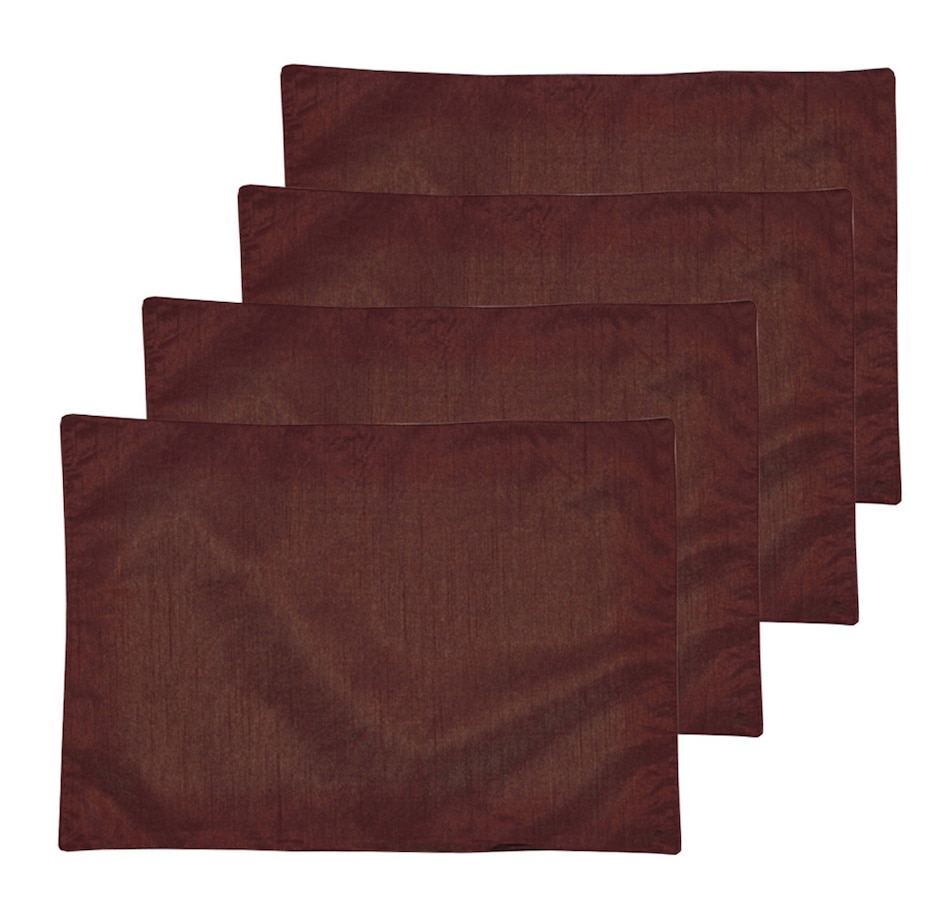 Image 217862_COP.jpg, Product 217-862 / Price $4.33, Mera Linens Faux Silk Placemats- Set Of 4 from Mera Linens on TSC.ca's Kitchen department