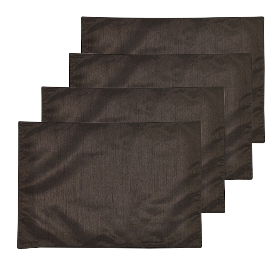 Image 217862_ESP.jpg, Product 217-862 / Price $4.33, Mera Linens Faux Silk Placemats- Set Of 4 from Mera Linens on TSC.ca's Kitchen department