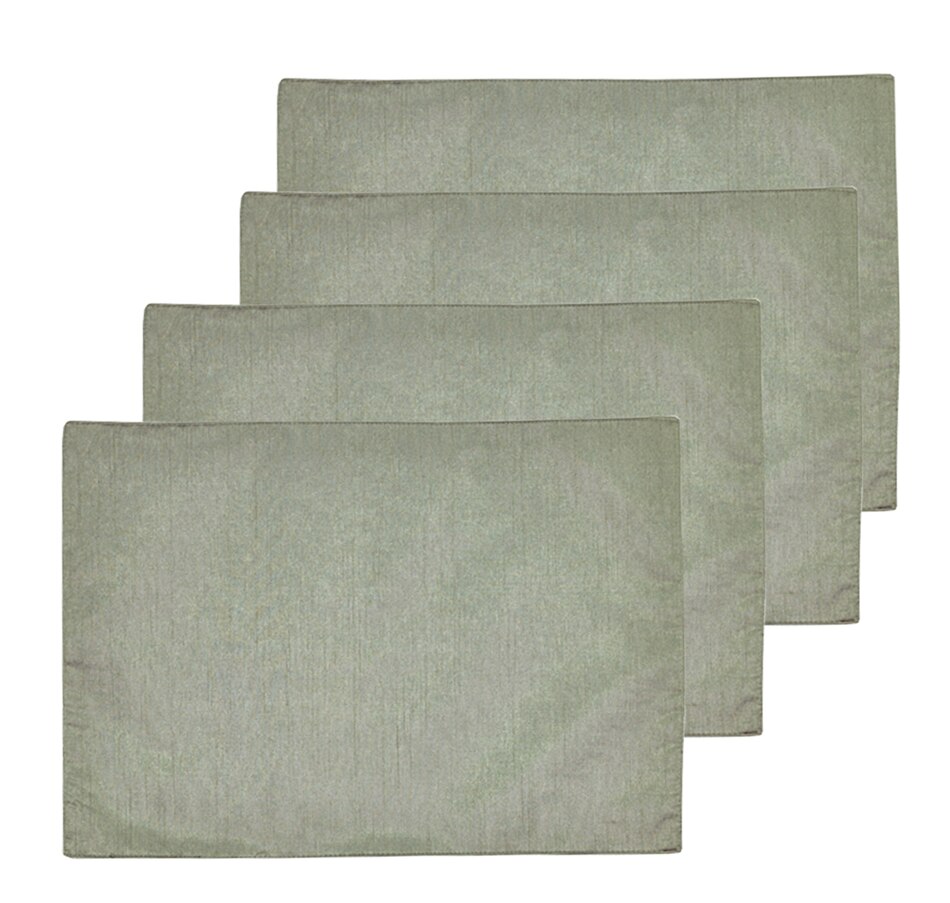 Image 217862_SAG.jpg, Product 217-862 / Price $4.33, Mera Linens Faux Silk Placemats- Set Of 4 from Mera Linens on TSC.ca's Kitchen department