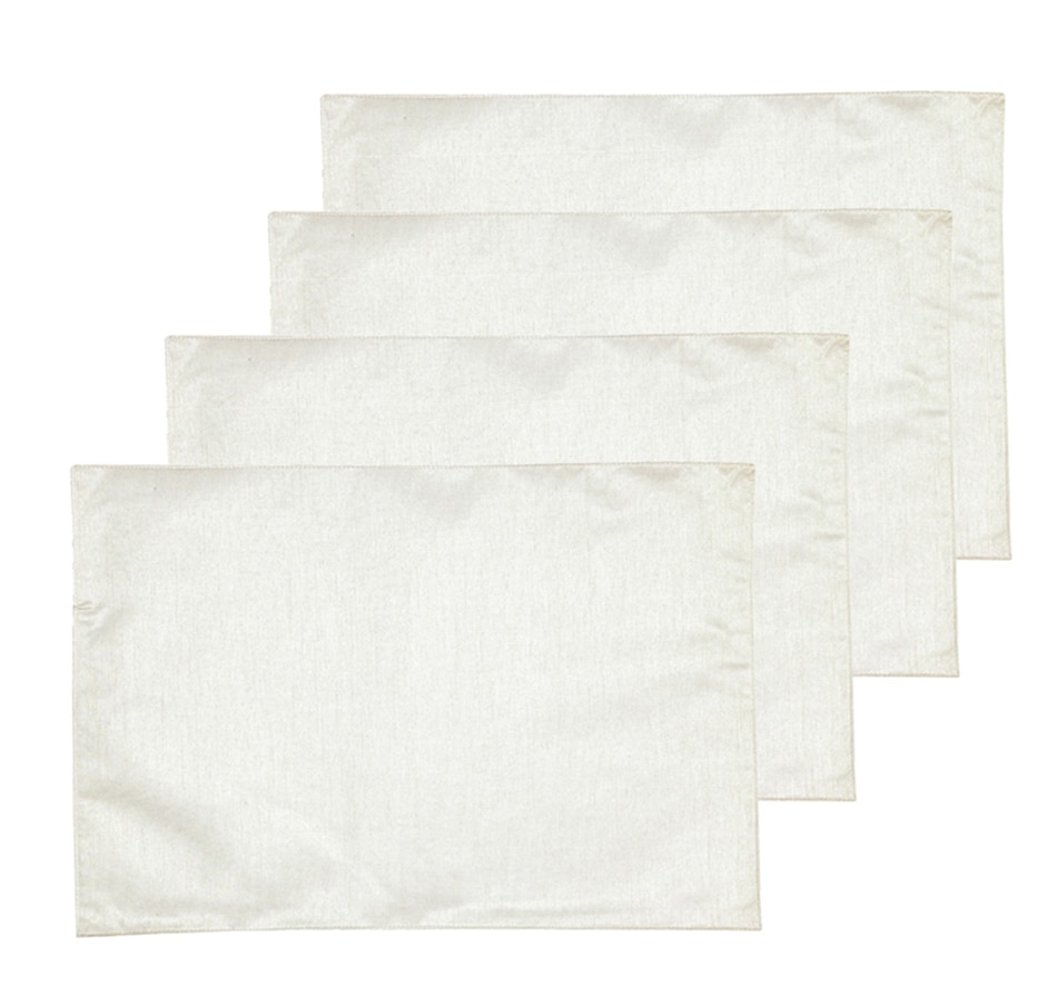 Image 217862_STN.jpg, Product 217-862 / Price $4.33, Mera Linens Faux Silk Placemats- Set Of 4 from Mera Linens on TSC.ca's Kitchen department