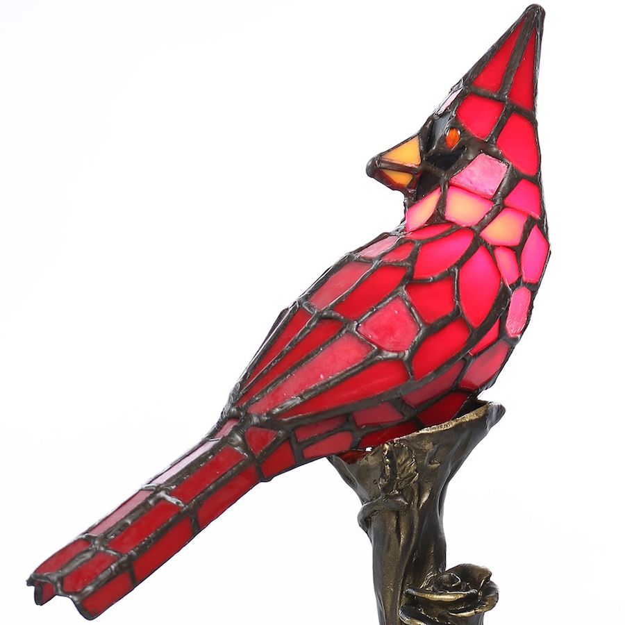 Image 217928_ALTMORE2.jpg, Product 217-928 / Price $109.99, Tiffany Style 13.5" Cardinal Accent Table Lamp from Tiffany Style Lighting on TSC.ca's Home & Garden department