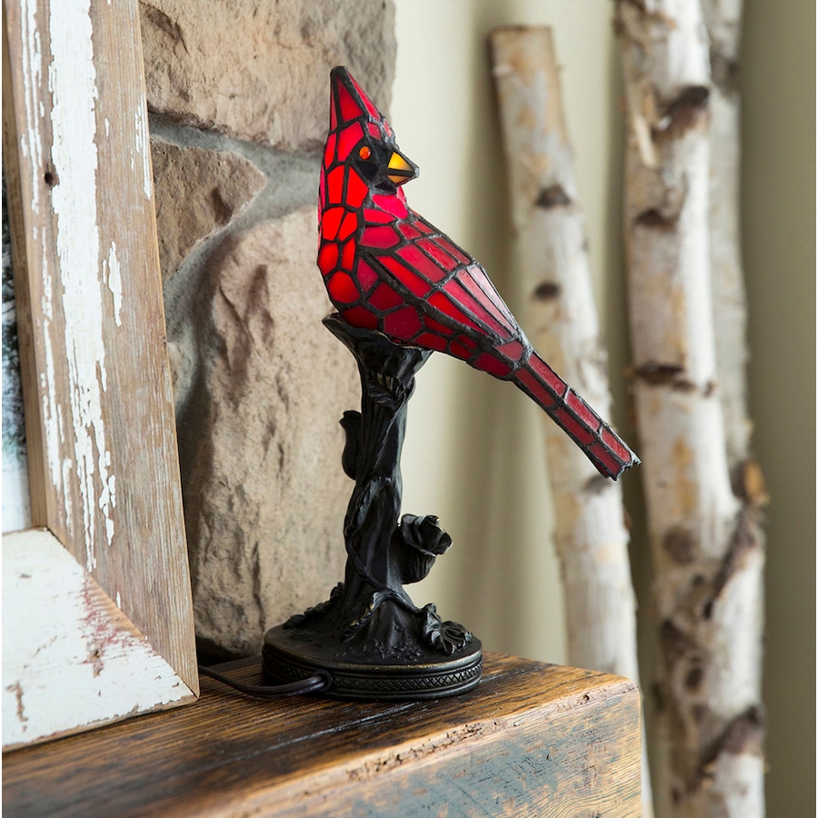 Image 217928_ALTMORE4.jpg, Product 217-928 / Price $109.99, Tiffany Style 13.5" Cardinal Accent Table Lamp from Tiffany Style Lighting on TSC.ca's Home & Garden department