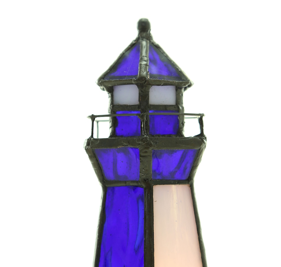 Image 217929_ALTMORE5.jpg, Product 217-929 / Price $119.99, Tiffany Style Camden Stained Glass Lighthouse Accent Lamp from Tiffany Style Lighting on TSC.ca's Home & Garden department