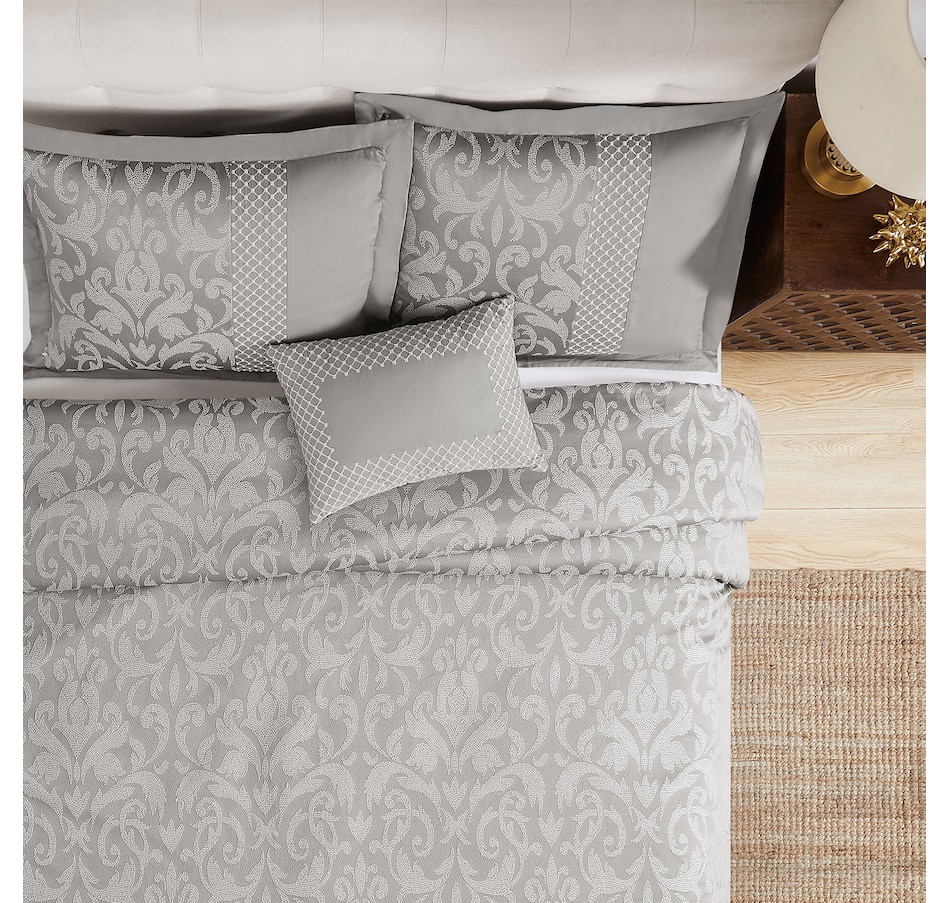 Image 217938_ALTMORE1.jpg, Product 217-938 / Price $94.33, Marla Wynne Jacquard 5-Piece Comforter Set (grey) from Wynnelayers on TSC.ca's Home & Garden department