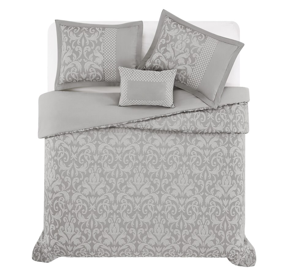Image 217938_ALTMORE2.jpg, Product 217-938 / Price $94.33, Marla Wynne Jacquard 5-Piece Comforter Set (grey) from Wynnelayers on TSC.ca's Home & Garden department