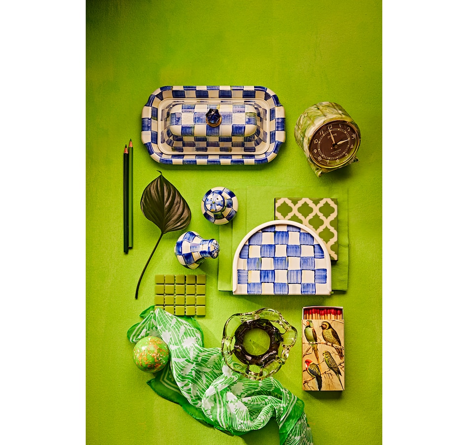 Image 217945_ALTMORE8.jpg, Product 217-945 / Price $65.00, Mackenzie-Childs Hand Decorated Napkin Holder from MacKenzie Childs on TSC.ca's Kitchen department