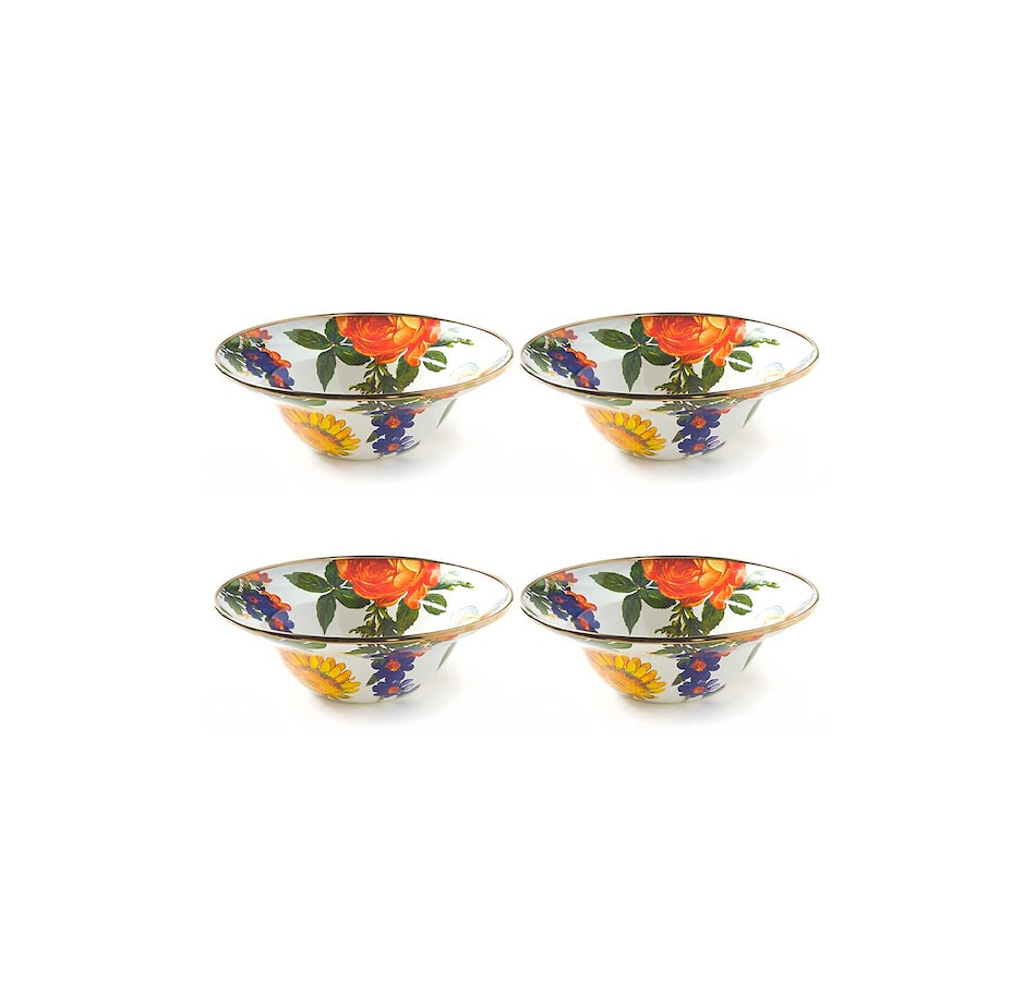 Image 217946_FLMKT.jpg, Product 217-946 / Price $348.00, Mackenzie-Childs Hand-Decorated Breakfast Bowls (set of 4) from MacKenzie Childs on TSC.ca's Kitchen department
