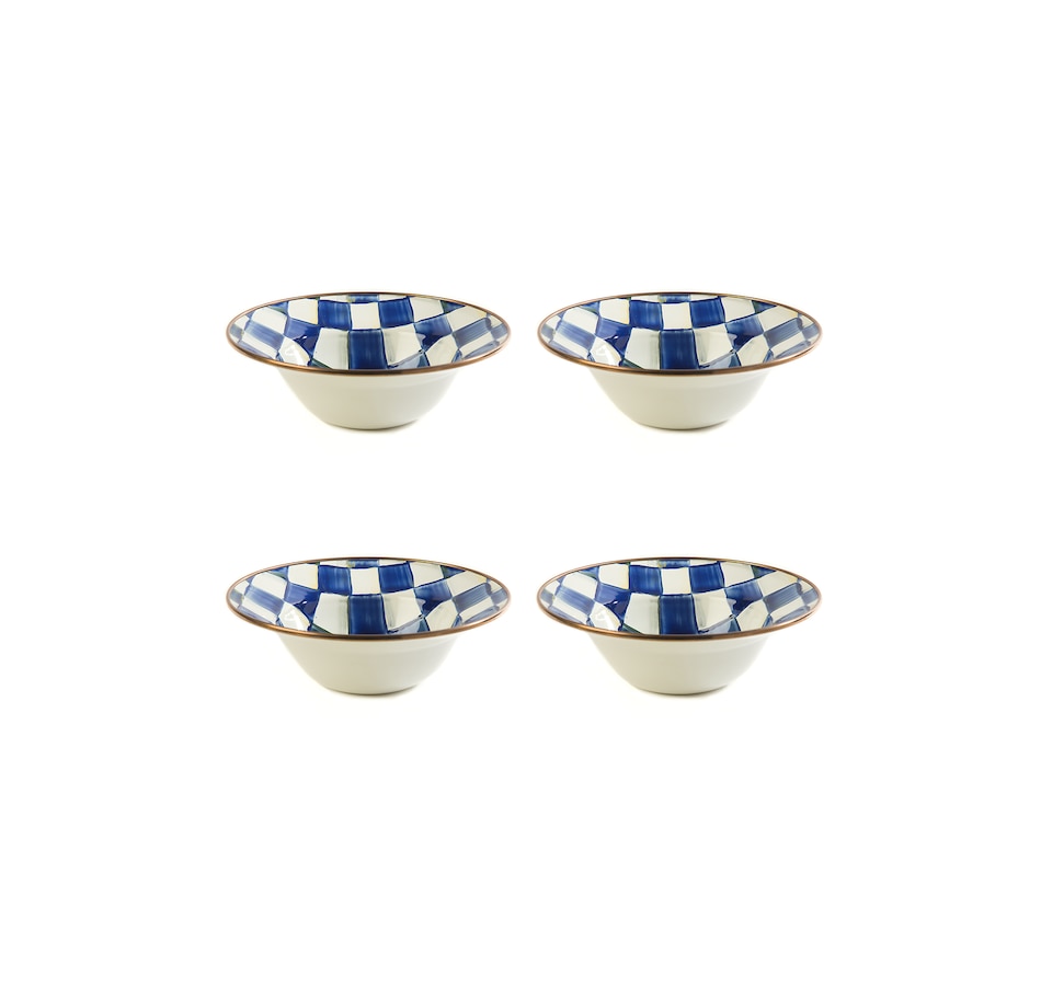 Image 217946_RYLCK.jpg, Product 217-946 / Price $348.00, Mackenzie-Childs Hand-Decorated Breakfast Bowls (set of 4) from MacKenzie Childs on TSC.ca's Kitchen department