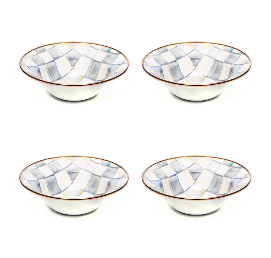 Image 217946_STLCK.jpg, Product 217-946 / Price $348.00, Mackenzie-Childs Hand-Decorated Breakfast Bowls (set of 4) from MacKenzie Childs on TSC.ca's Kitchen department