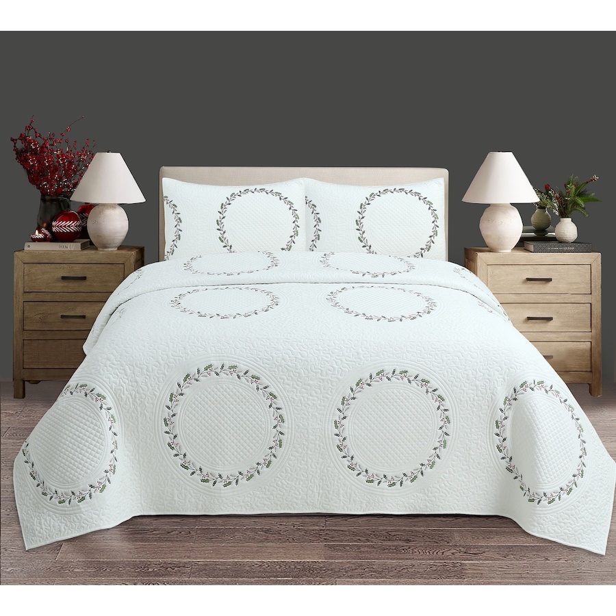 Image 217954.jpg, Product 217-954 / Price $72.88, Claro Living Wreath Quilt Set from Claro Living Home on TSC.ca's Home & Garden department
