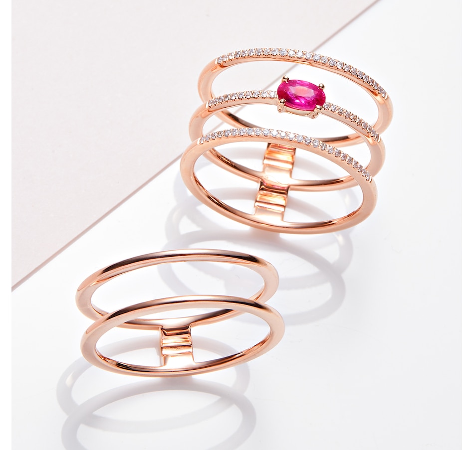 Image 218315_ALTMORE200.jpg, Product 218-315 / Price $700.33, Graziela Gems 14K Gold Precious Gemstone & Diamond Multi Band Ring from Graziela Gems on TSC.ca's Jewellery department