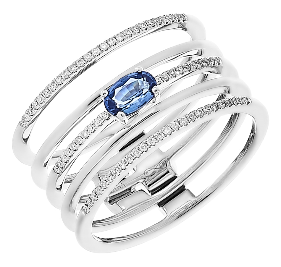 Image 218315_WGBSA.jpg, Product 218-315 / Price $700.33, Graziela Gems 14K Gold Precious Gemstone & Diamond Multi Band Ring from Graziela Gems on TSC.ca's Jewellery department