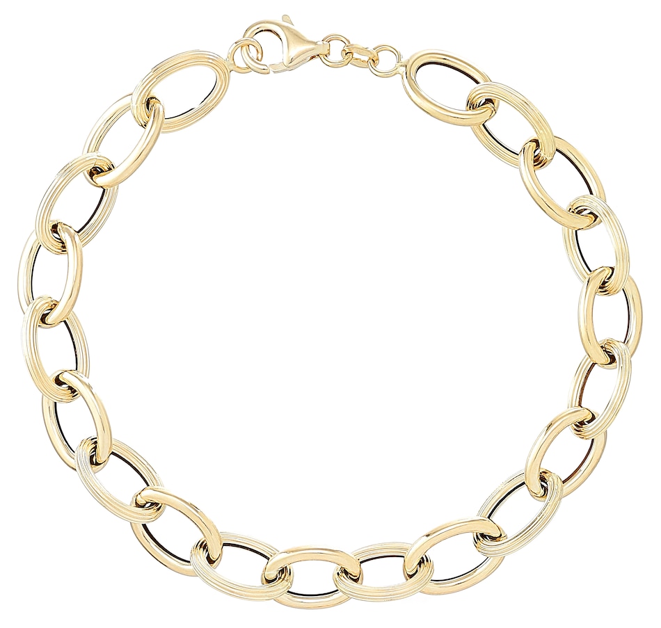 Image 218323.jpg, Product 218-323 / Price $899.99, UNOAERRE 18K Yellow Gold Fancy Link Bracelet from Best of Gems on TSC.ca's Jewellery department