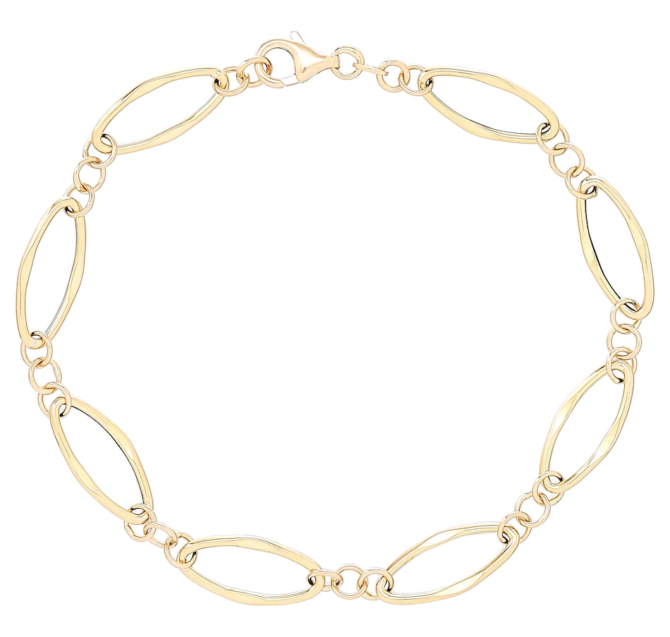 Jewellery - Bracelets - UNOAERRE 18K Yellow Gold Large Fancy Link ...