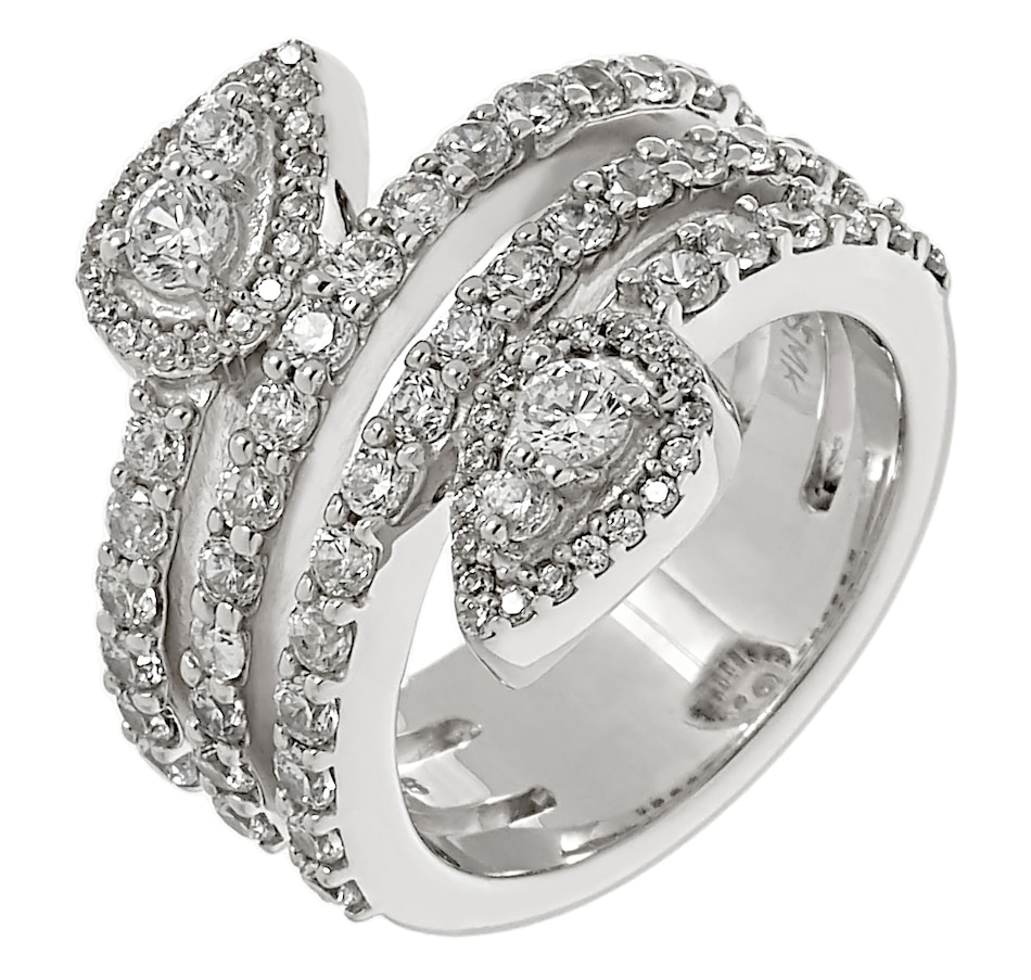 Image 218397_PTT.jpg, Product 218-397 / Price $49.33, Deborah Freund Designs Sterling Silver Cubic Zirconia Wrap Ring from Deborah Freund Designs on TSC.ca's Jewellery department