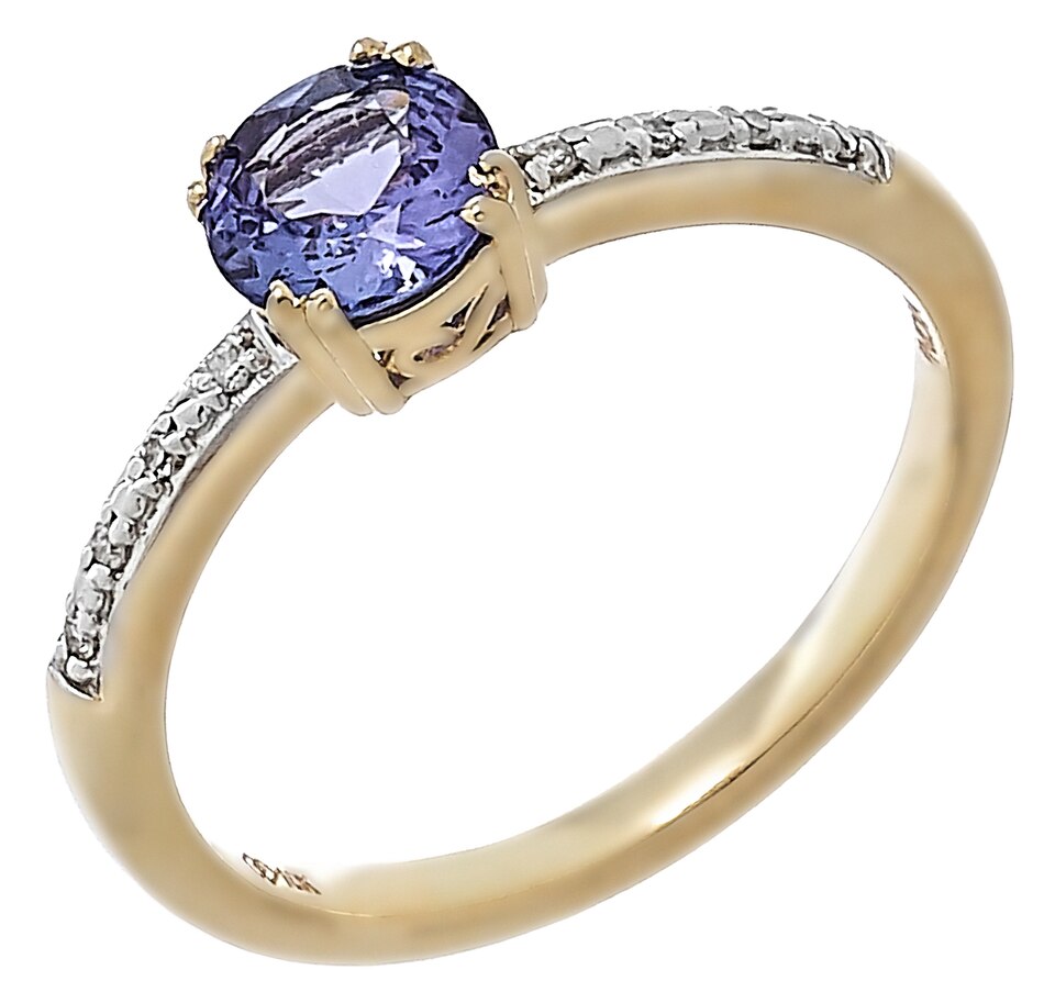 Image 218432_YGL.jpg, Product 218-432 / Price $649.99, Tanzanite Gems 10K Gold Tanzanite and Diamond Ring from Tanzanite Gems on TSC.ca's Jewellery department