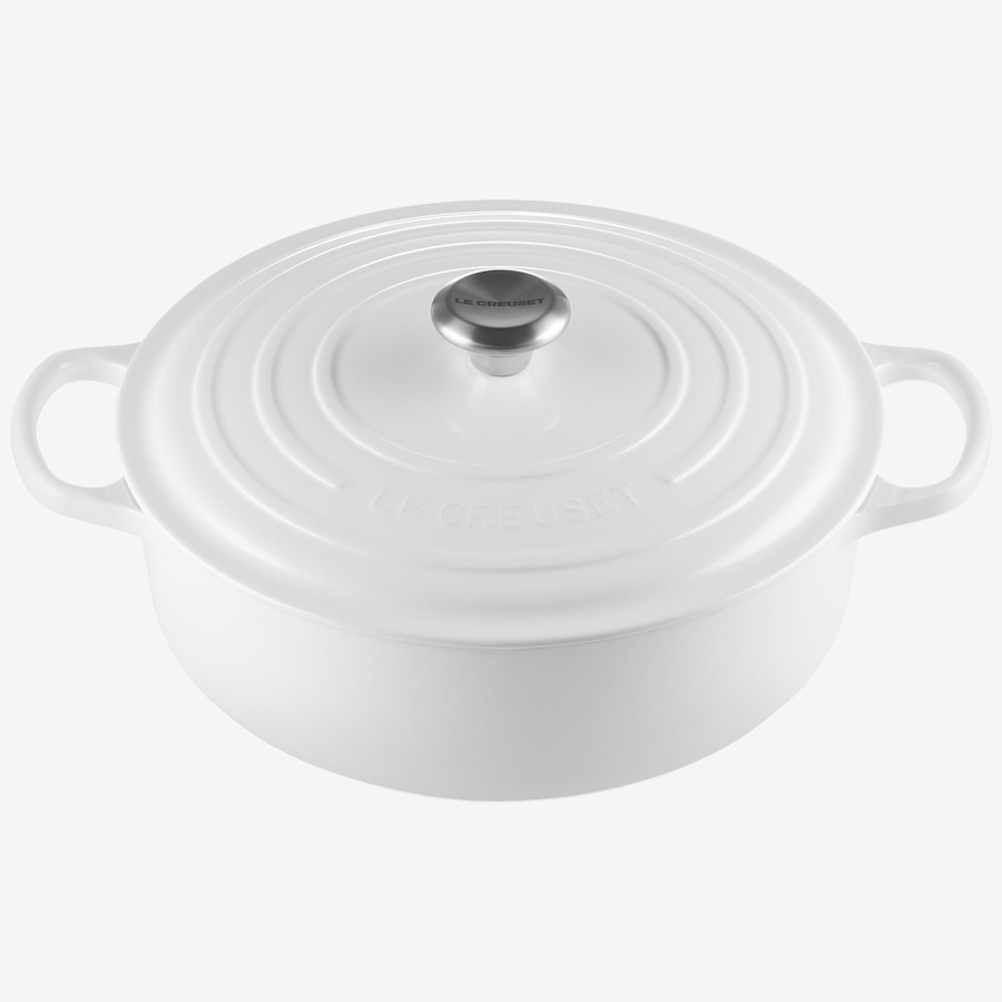 Image 218545_WHT.jpg, Product 218-545 / Price $590.00, Le Creuset 6.2L Shallow Round French Oven from Le Creuset on TSC.ca's Kitchen department