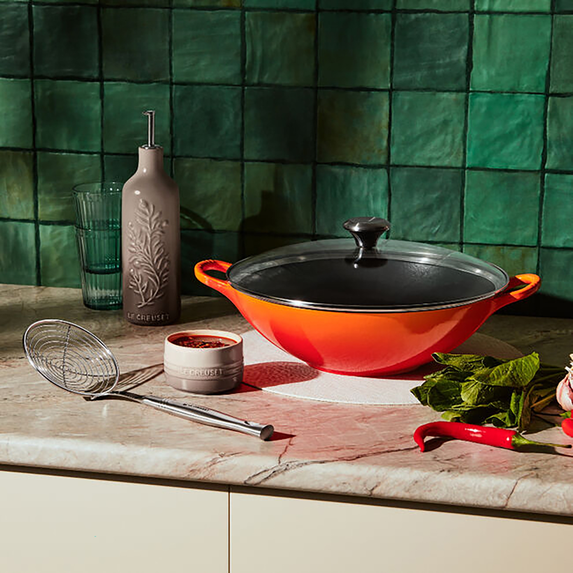 Le Creuset 4.8L Wok with Glass Lid - TSC.ca