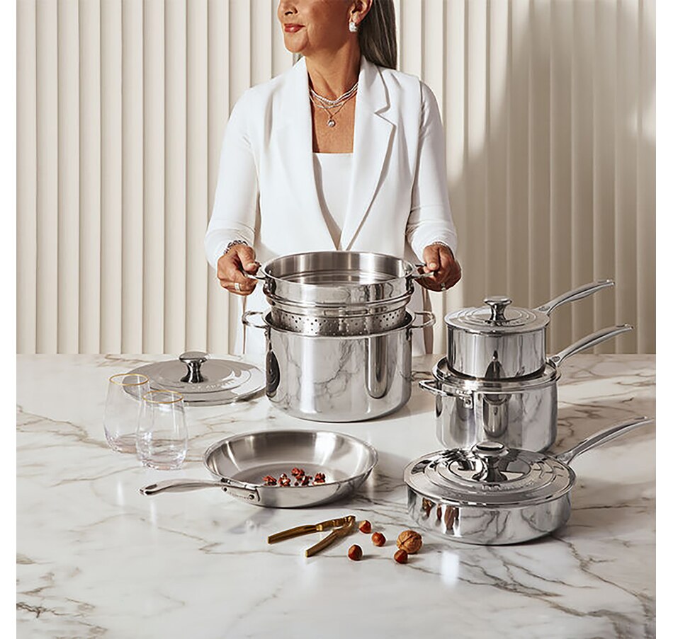 Image 218810_ALTMORE3.jpg, Product 218-810 / Price $1,550.00, Le Creuset 10-Piece Stainless Steel Set from Le Creuset on TSC.ca's Kitchen department